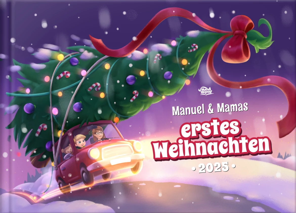 Personalisiertbare Weihnachtskarte Für Babys Erstes Weihnachten – 15,2 X 15,2 Cm, Zum Ausfüllen